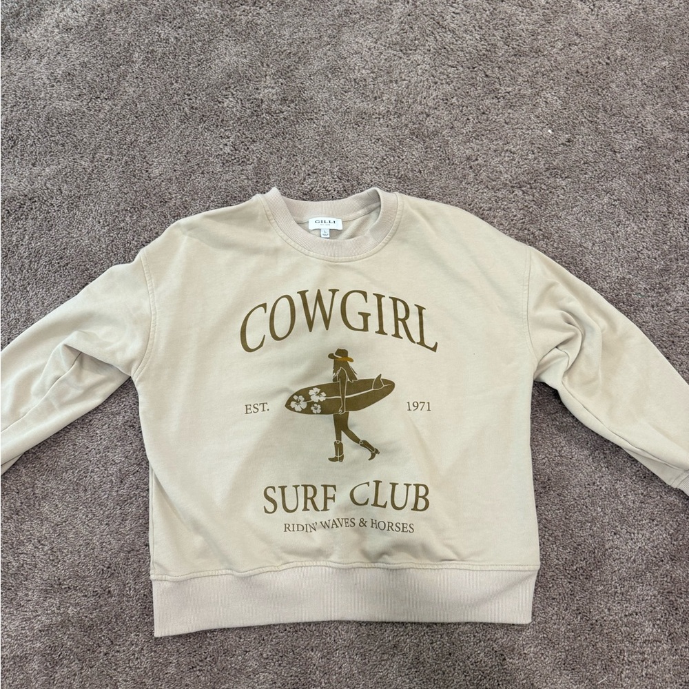Gilli Beige Casual Sweatshirt